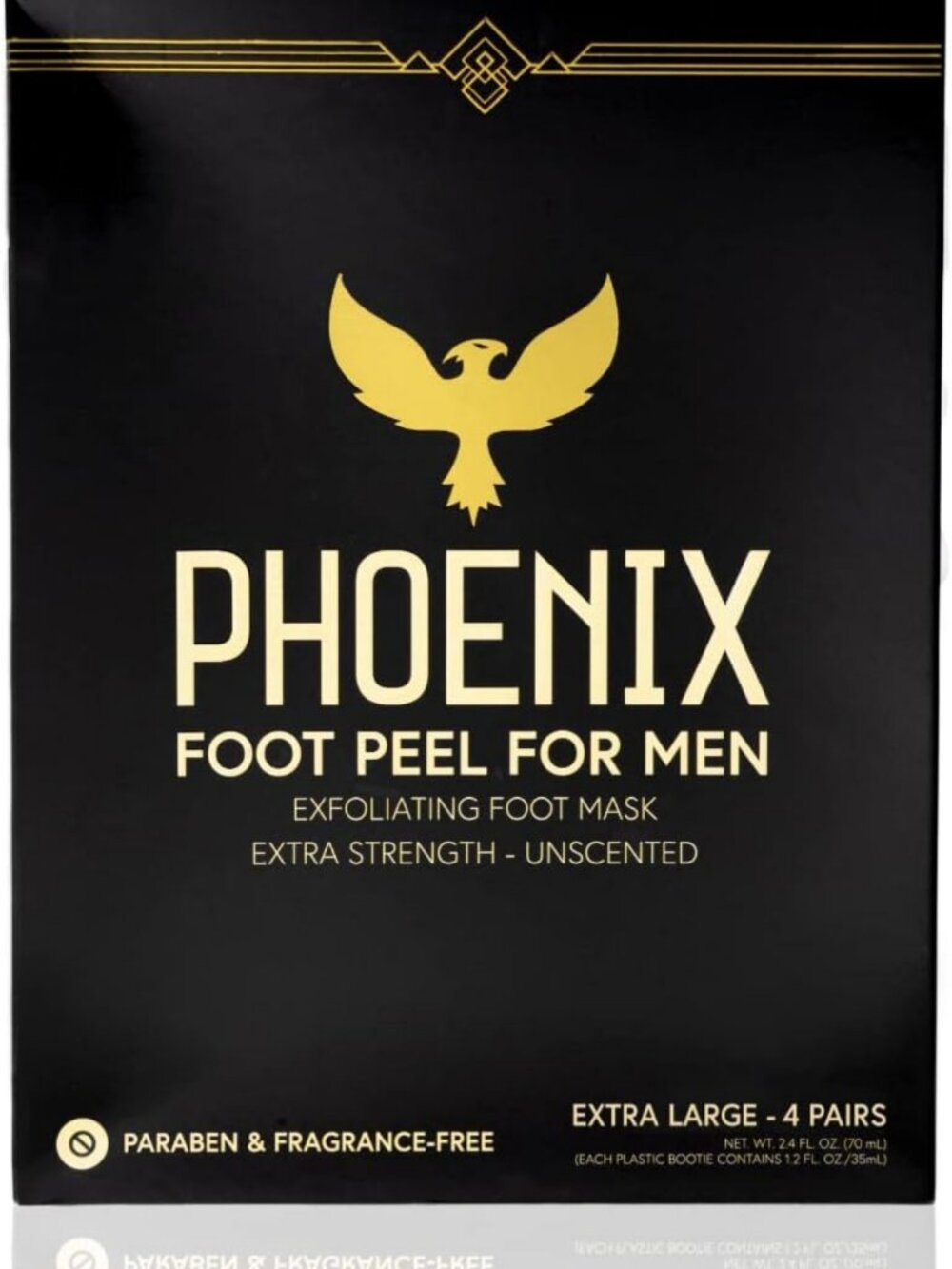 Extra Large Foot Peel Treatment - Pack of 4 - Exfoliating Callus Remover